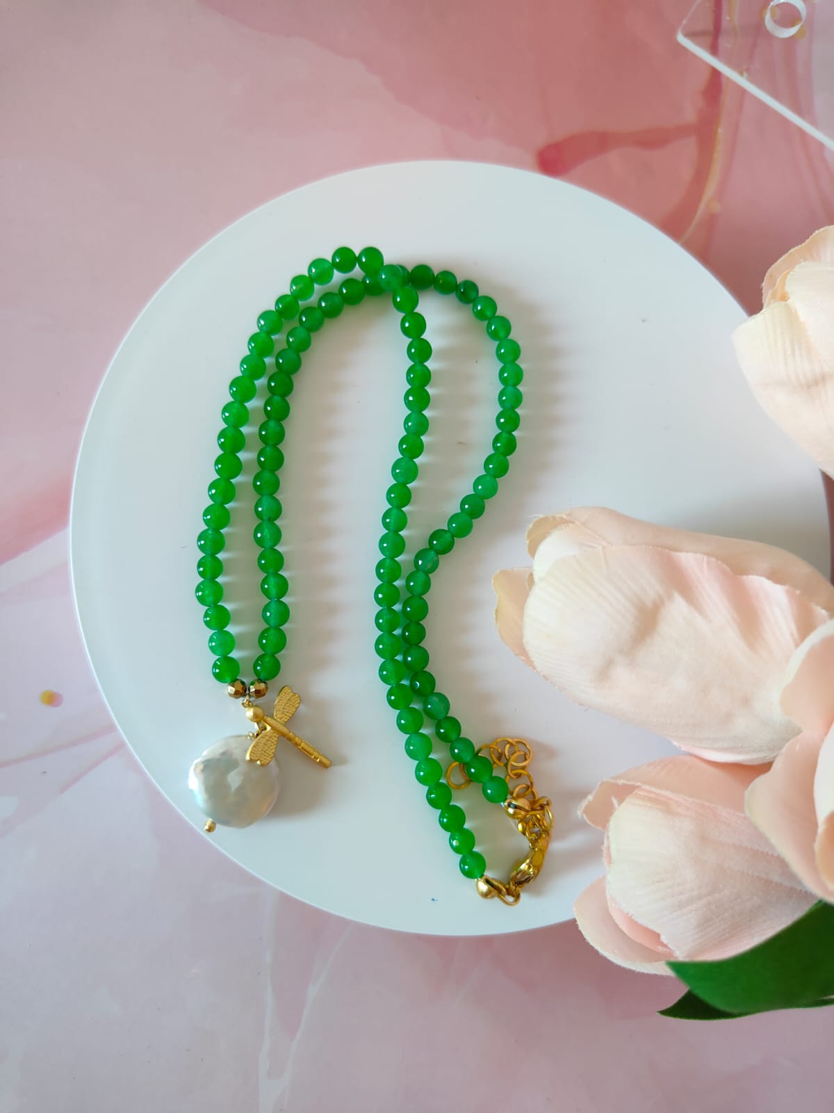 Collana In Oro 18K 750 Mls Con 10 Perle
