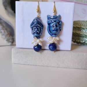 Orecchini con Ceramica Siciliana