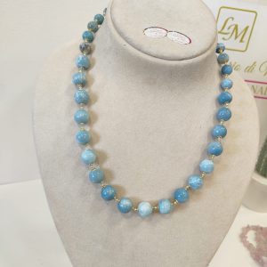 Collana Girocollo in Larimar