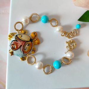 Bracciale con Pesciolino in Ceramica