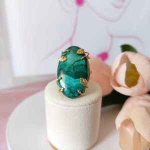 Anello con Malachite
