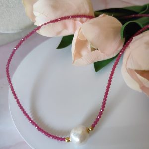 Collana Zirconi e Perla