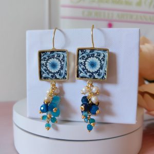 Orecchini Maioliche Blu