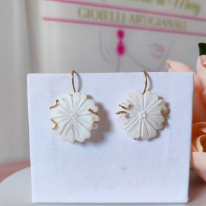 Orecchini con Cammeo a Fiore