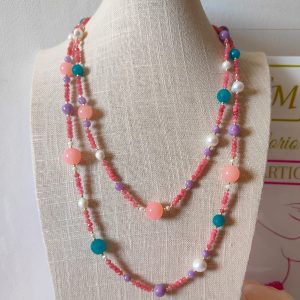 Collana Lunga Multicolore