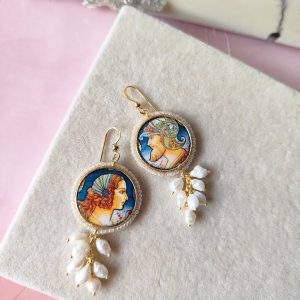 Orecchini con Maioliche Siciliane
