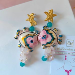 Orecchini con Pesciolini in Ceramica