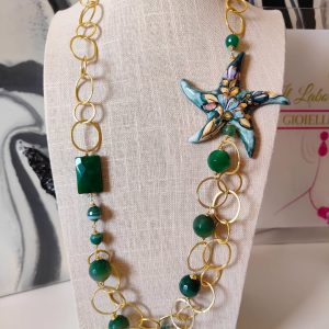 Collana con Stella Marina in Ceramica