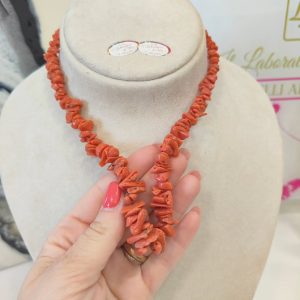 Collana Girocollo con Corallo Naturale