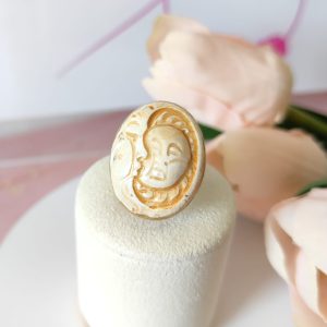Anello Sole Luna Giallo In Ceramica