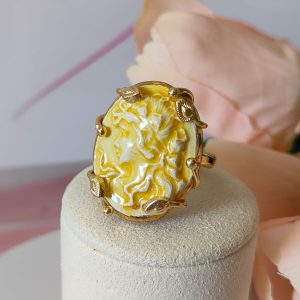 Anello Ceramica Caltagirone Oro: Arte Siciliana Da Indossare