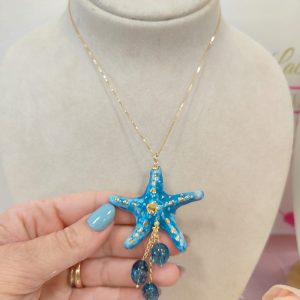 Collana Stella Marina In Ceramica Di Caltagirone