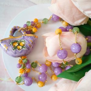 Coffa In Ceramica Con Pietre Naturali E Colori Di Sicilia