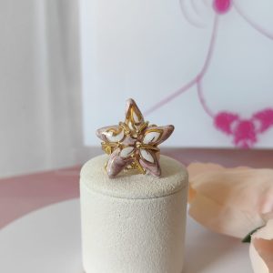 Anello Ceramica Rosa Stella Marina