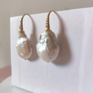 Orecchini Perla Barocca Con Monachella