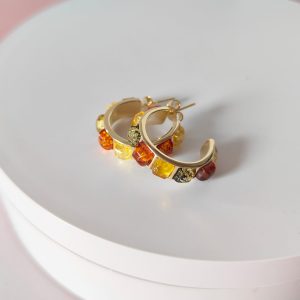 Orecchini Ambra Multicolore