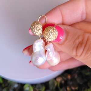 Orecchini Perla Barocca Eleganti