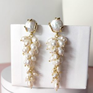 Orecchini Di Perle Pendenti Eleganti