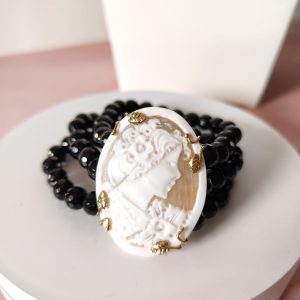 Bracciale Cammeo E Onice Nero