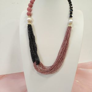 Collana Giada E Onice Eleganza Multistrato