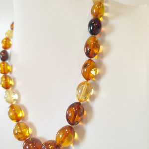 Collana Olivette Pregiate Di Ambra – Ambra Naturale Multicolore