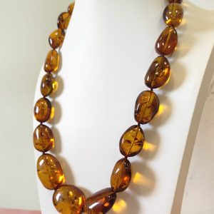 Collana Ambra Naturale Cognac - Lucentezza Autentica