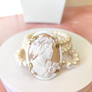Bracciale Cammeo e Perle Donna – Eleganza Artigianale