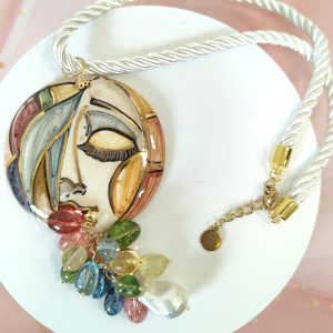 Collana Ceramica Tormalina Barocca – Arte Siciliana