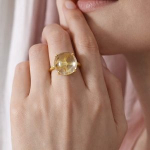 Anello Quarzo Citrino – Luce E Vitalità