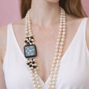 Collana Siciliana Con Perle di Fiume – Gioiello Artigianale Unica