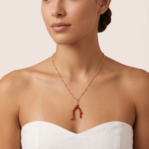 Collana Corallo Naturale Eleganza Marina