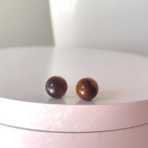 Orecchini Minimal Occhio Di Tigre Eleganza Naturale