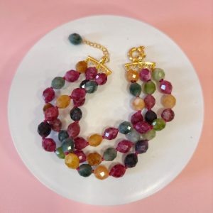 Bracciale Tormaline Multicolor Sfaccettate