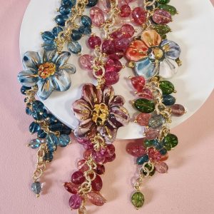 Bracciali Fiore Ceramica Caltagirone Con Tormalina