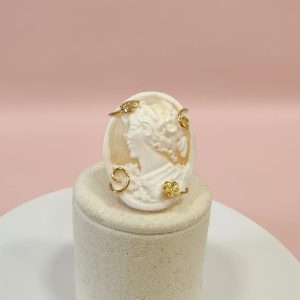 Anello Cammeo Torre Del Greco – Sardonica Incisa A Mano