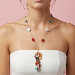 Collana Fiore Caltagirone Multicolor – Eleganza Artigianale