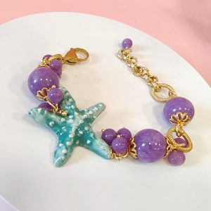Bracciale Kunzite Con Stella Marina Dai Toni Eleganti