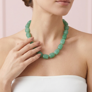 Collana Giada Candy Menta Ghiacciata– Eleganza Delicata