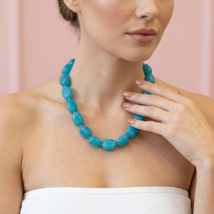 Collana Giada Turchese Sorbetto – Collezione Candy