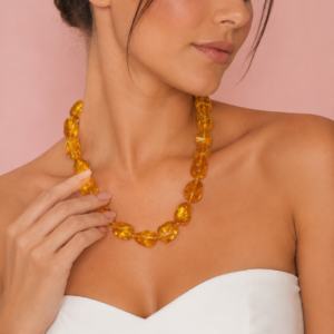Collana Girocollo Ambra Miele – Ambra Baltica Naturale Certificata
