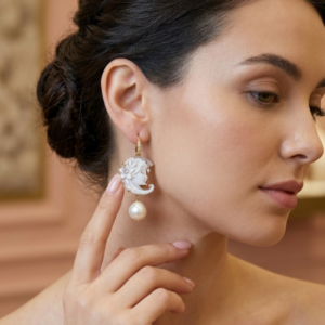 Orecchini Cammeo Con Perla – Eleganza Artigianale Italiana